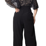 Helena Lace Bodice Wide Leg Jumpsuit - Plus - DressbarnJumpsuits & Rompers