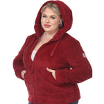 Hooded Sherpa Jacket - Plus - DressbarnCoats & Jackets