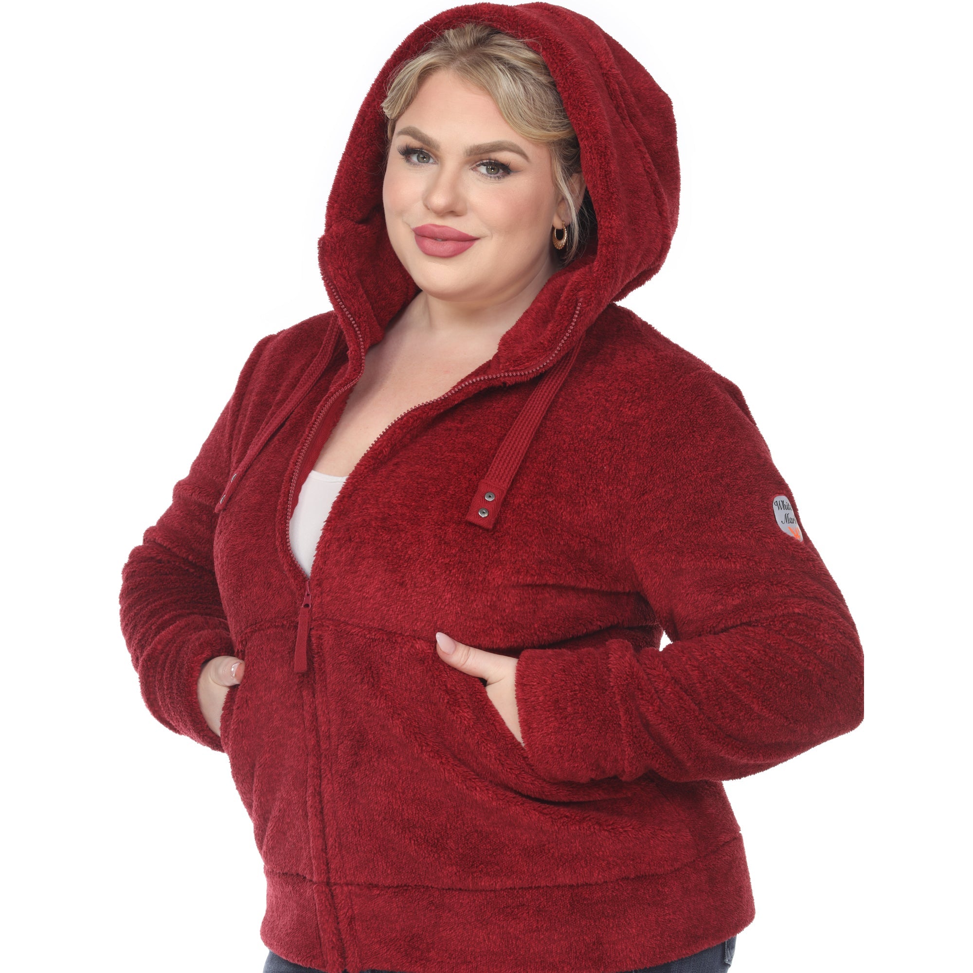 Hooded Sherpa Jacket - Plus - DressbarnCoats & Jackets