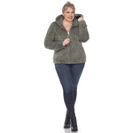 Hooded Sherpa Jacket - Plus - DressbarnCoats & Jackets