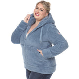 Hooded Sherpa Jacket - Plus - DressbarnCoats & Jackets