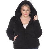 Hooded Sherpa Jacket - Plus - DressbarnCoats & Jackets