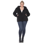 Hooded Sherpa Jacket - Plus - DressbarnCoats & Jackets