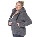 Hooded Sherpa Jacket - Plus - DressbarnCoats & Jackets