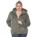 Hooded Sherpa Jacket - Plus - DressbarnCoats & Jackets