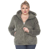 Hooded Sherpa Jacket - Plus - DressbarnCoats & Jackets