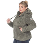 Hooded Sherpa Jacket - Plus - DressbarnCoats & Jackets