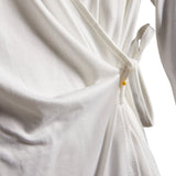 Inner Beauty Solid 3/4 Sleeve Surplice Front V-Neck Top - DressbarnApparel