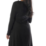 Inner Beauty Solid Surplice Front V-Neck Dress - DressbarnApparel
