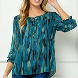 Jade 3/4 Sleeve Blouse - DressbarnShirts & Blouses