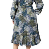 Julia Long Sleeve Wrap Dress - Plus - DressbarnDresses