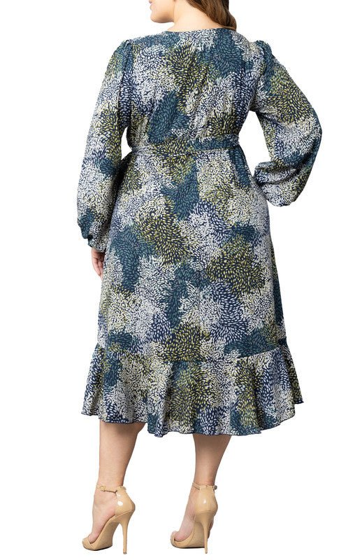 Julia Long Sleeve Wrap Dress - Plus - DressbarnDresses