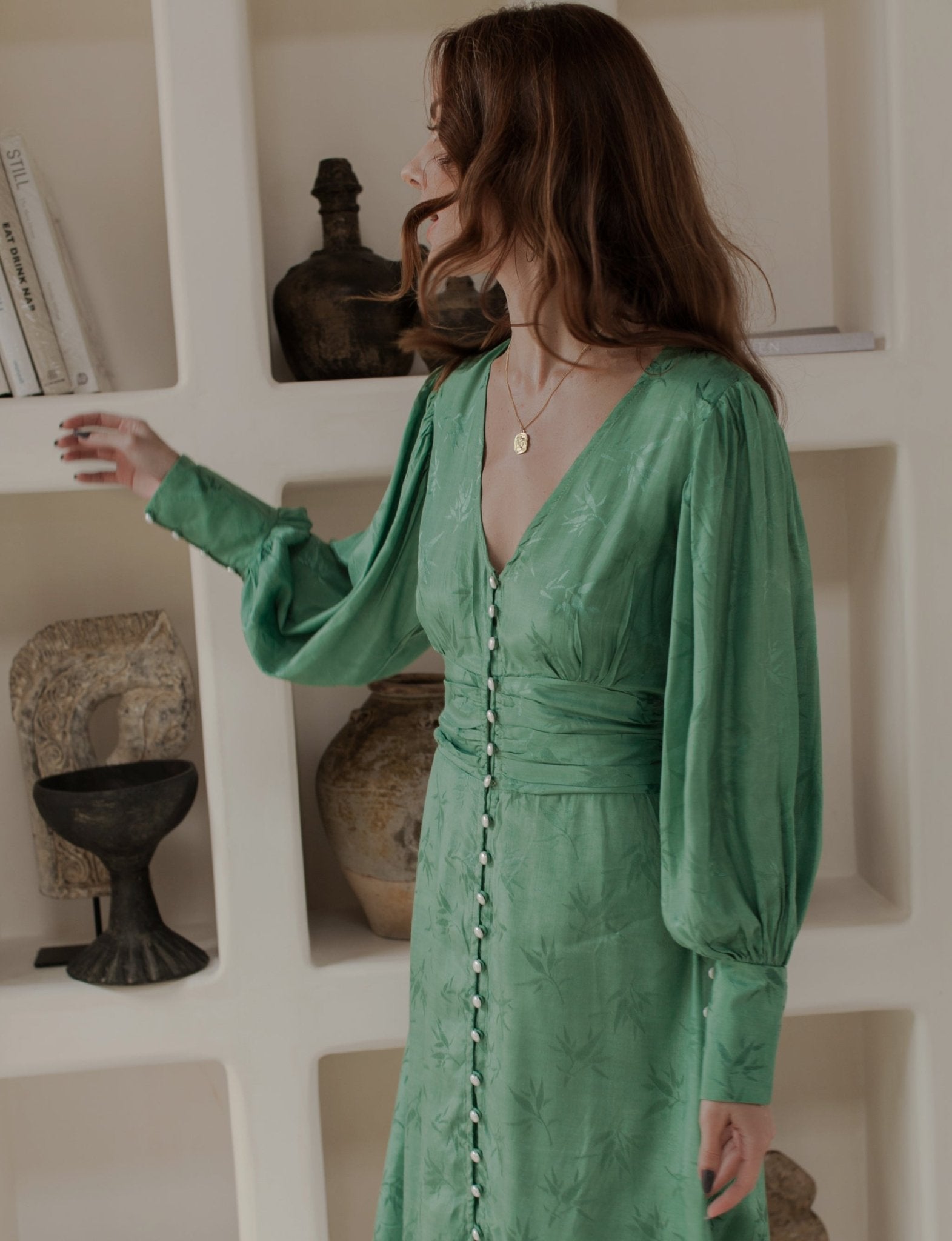 Juliette Long Sleeve Midi Dress - DressbarnClothing