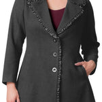 Juliette Satin Trim Coat - Plus - DressbarnCoats & Jackets