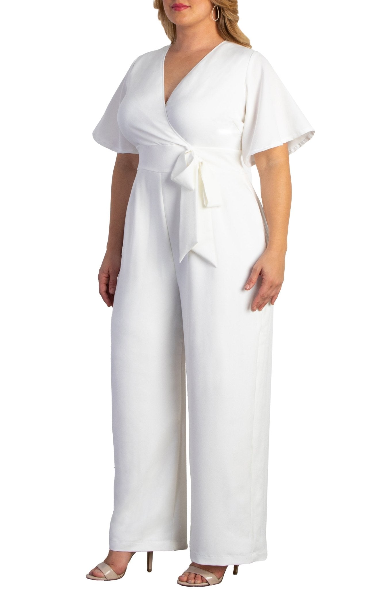 Karina Crepe Jumpsuit - Plus - DressbarnJumpsuits & Rompers