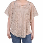 Lace Poncho With Bar - Petite - DressbarnKimonos & Ponchos