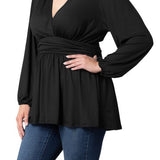 Leah Long Sleeve Tunic Top - Plus - DressbarnBlouses