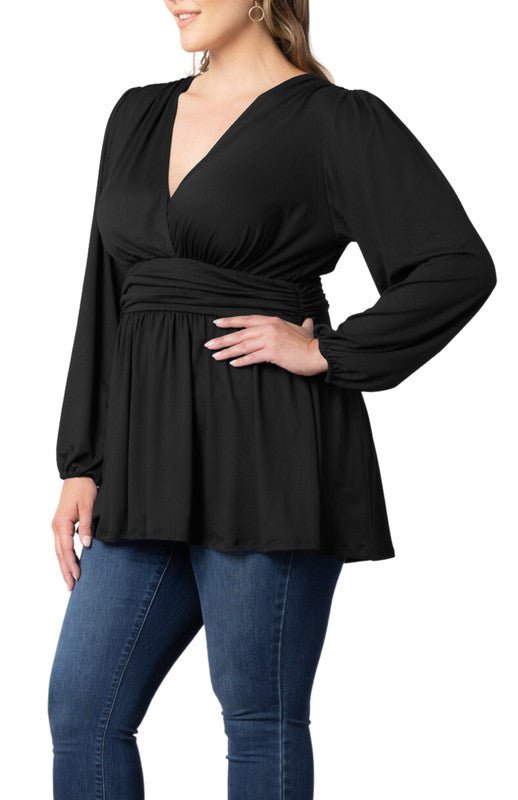 Leah Long Sleeve Tunic Top - Plus - DressbarnBlouses