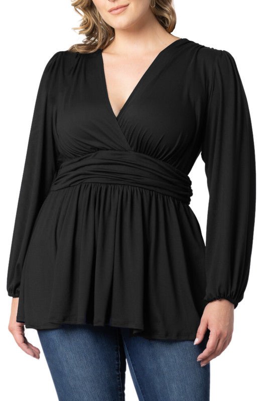 Leah Long Sleeve Tunic Top - Plus - DressbarnBlouses