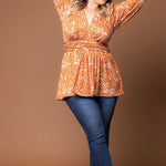 Leah Long Sleeve Tunic Top - Plus - DressbarnBlouses