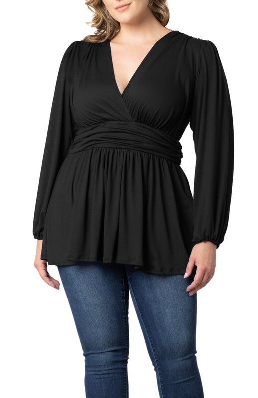 Leah Long Sleeve Tunic Top - Plus - DressbarnBlouses