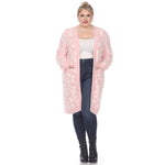 Leopard Print Open Front Sherpa Coat - Plus - DressbarnCoats & Jackets