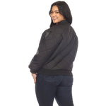 Lightweight Diamond Quilted Puffer Bomber Jacket - Plus - DressbarnCoats & Jackets