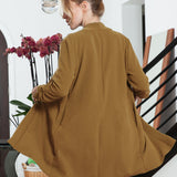 Lightweight Ruched Sleeve Cardigan - Plus - DressbarnShirts & Blouses