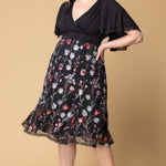 Lillian Embroidered Cocktail Dress - Plus Dressbarn Lillian Embroidered Cocktail Dress - Plus Dressbarn