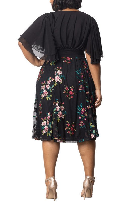 Lillian Embroidered Cocktail Dress - Plus - Dressbarn