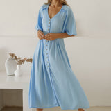 Lola Button Up Midi Dress - Plus - DressbarnClothing