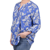 Long Roll Tab Sleeve Pintuck Front Blouse - Petite - DressbarnShirts & Blouses