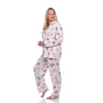 Long Sleeve Floral Pajama Set - Plus - DressbarnLounge Sets