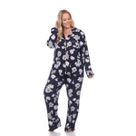 Long Sleeve Floral Pajama Set - Plus - DressbarnLounge Sets