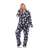 Long Sleeve Floral Pajama Set - Plus - DressbarnLounge Sets