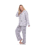 Long Sleeve Floral Pajama Set - Plus - DressbarnLounge Sets
