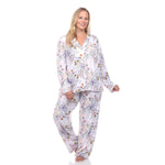 Long Sleeve Floral Pajama Set - Plus - DressbarnLounge Sets