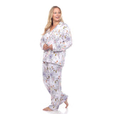 Long Sleeve Floral Pajama Set - Plus - DressbarnLounge Sets