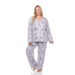 Long Sleeve Floral Pajama Set - Plus - DressbarnLounge Sets