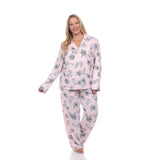 Long Sleeve Floral Pajama Set - Plus - DressbarnLounge Sets