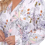 Long Sleeve Floral Pajama Set - Plus - DressbarnLounge Sets