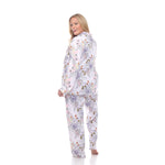 Long Sleeve Floral Pajama Set - Plus - DressbarnLounge Sets