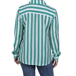 Long Sleeve Striped Blouse - Petite - DressbarnShirts & Blouses