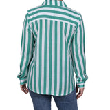 Long Sleeve Striped Blouse - Petite - DressbarnShirts & Blouses