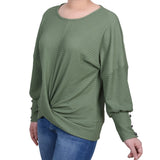 Long Sleeve Textured Knit Top - Petite - DressbarnShirts & Blouses