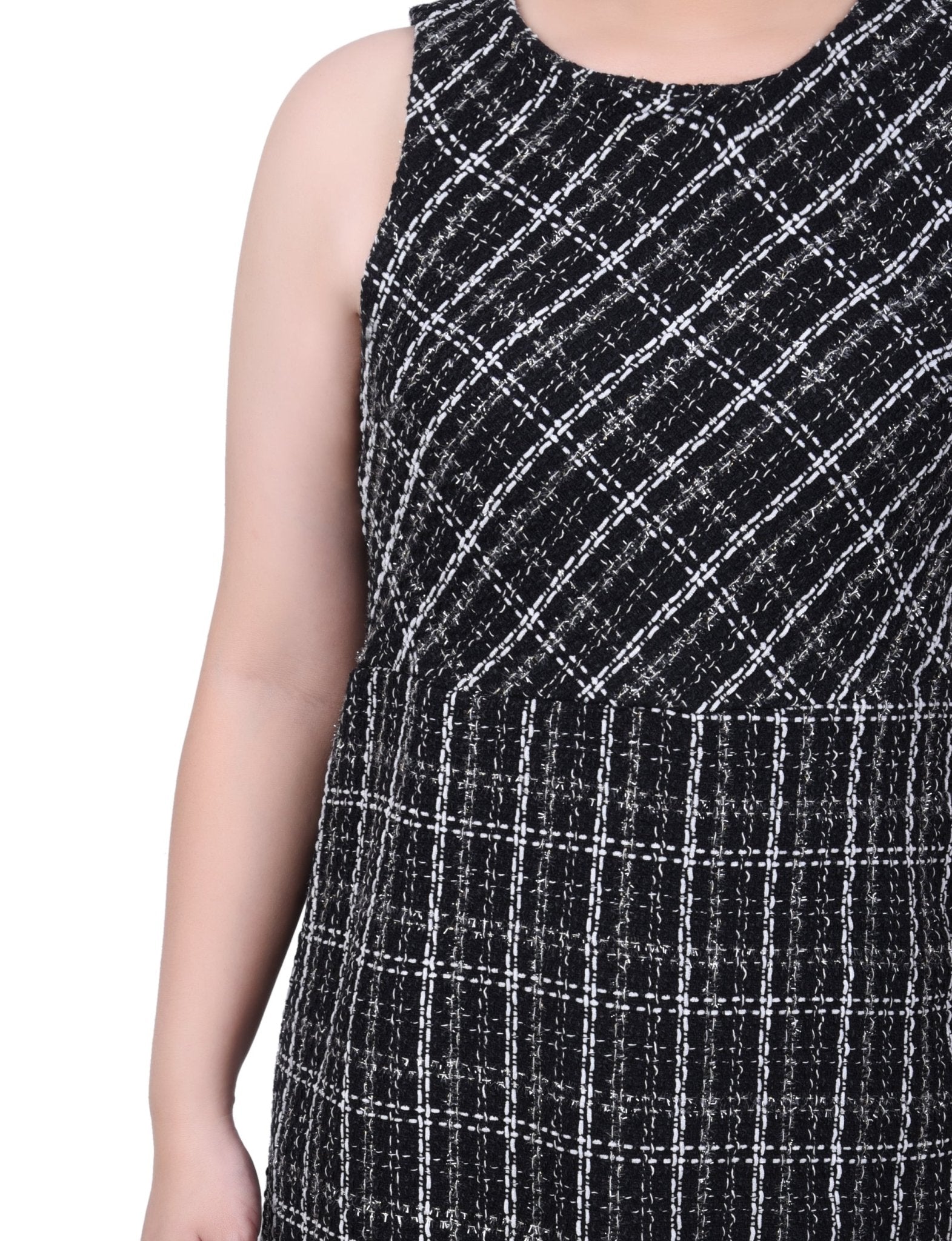 Long Sleeve Tweed Jacket With Dress - Petite - DressbarnDresses