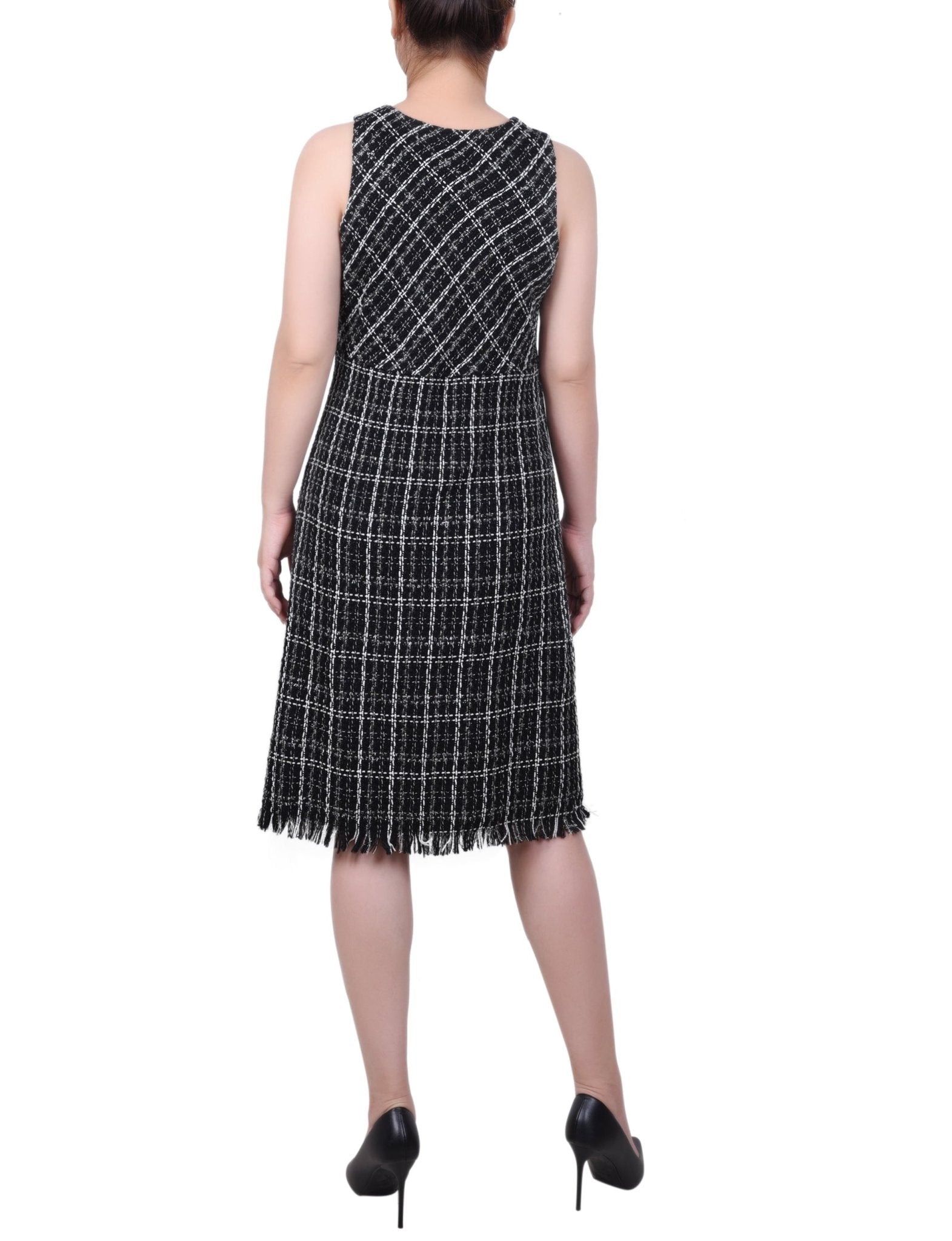 Long Sleeve Tweed Jacket With Dress - Petite - DressbarnDresses