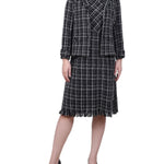 Long Sleeve Tweed Jacket With Dress - Petite - DressbarnDresses