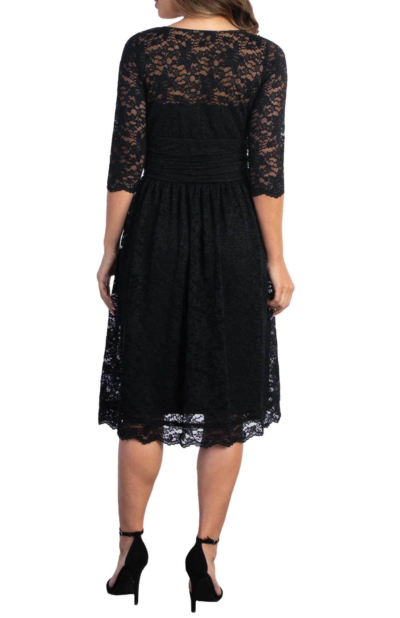 Kiyonna Women's Luna Lace Cocktail Midi Dress