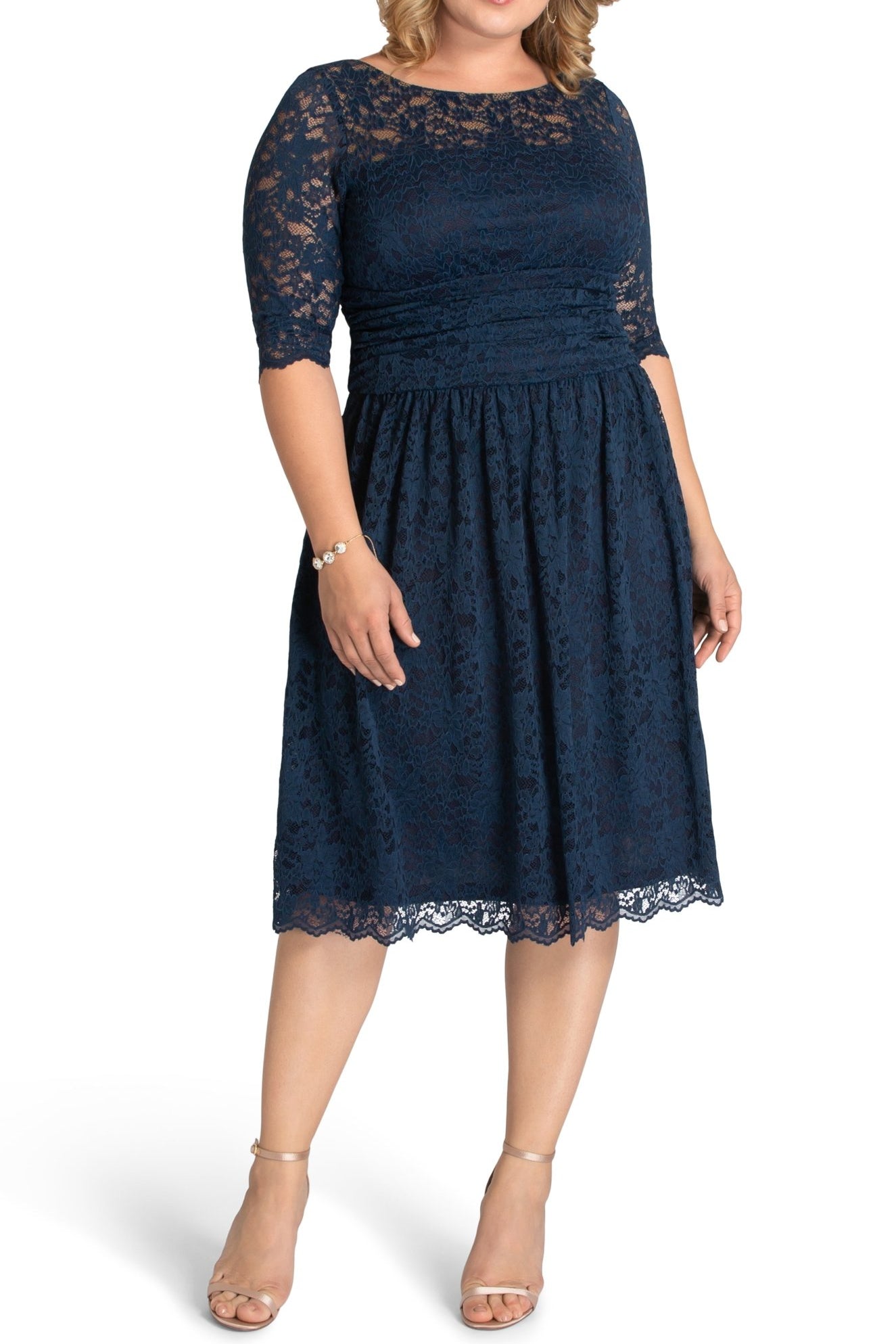 Luna Lace Dress - Plus - DressbarnDresses